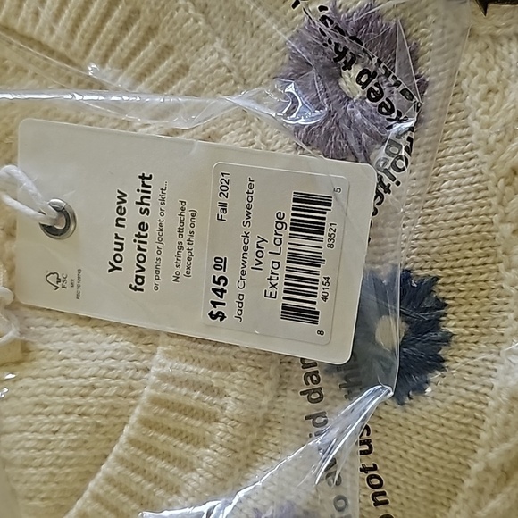 Marine layer Jada Crewneck Sweater in Ivory - Picture 8 of 8